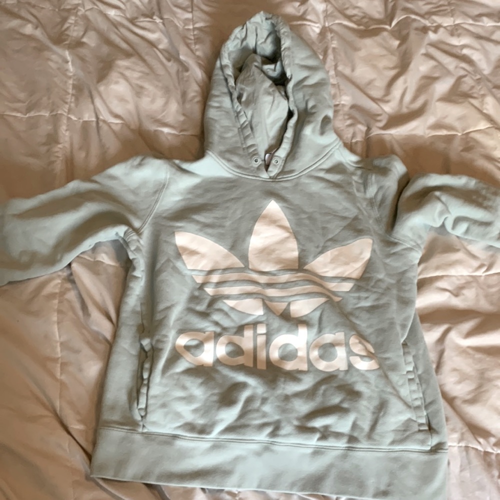 ADIDAS trefoil hoodie vapor green